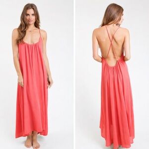 NEW 9 Seeds Seychelles Cross Back Maxi dress OS